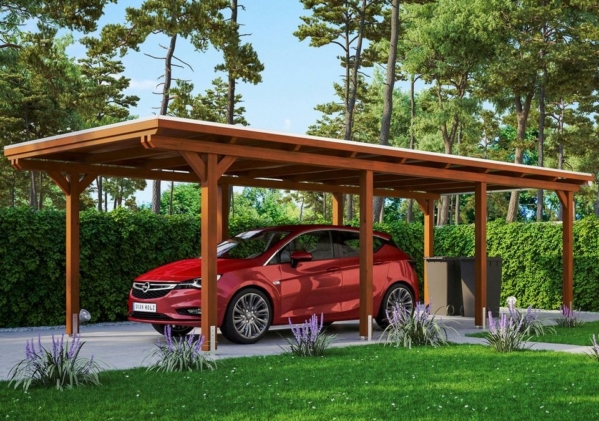 Skanholz Einzelcarport »Emsland«, 223 cm Einfahrtshöhe