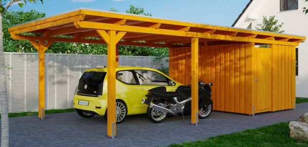Skanholz Einzelcarport »Emsland«, 223 cm Einfahrtshöhe