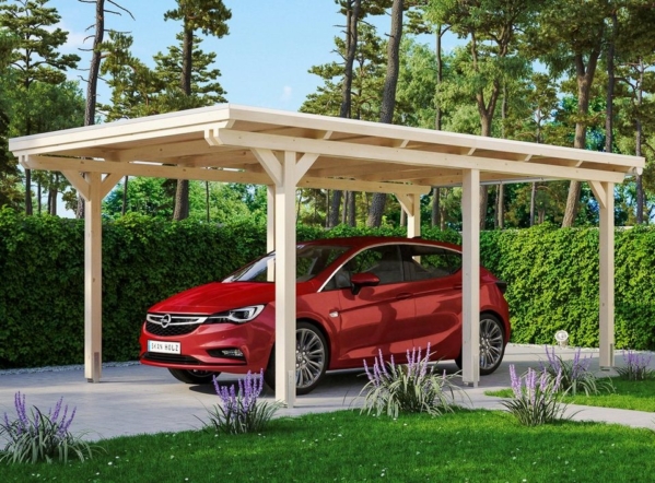 Skanholz Einzelcarport »Emsland«, 223 cm Einfahrtshöhe