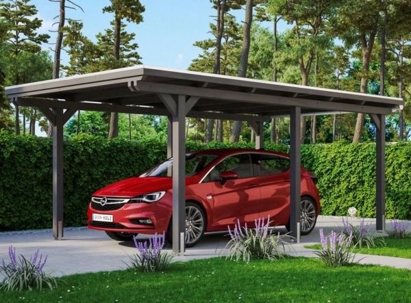 Skanholz Einzelcarport »Emsland«, 223 cm Einfahrtshöhe