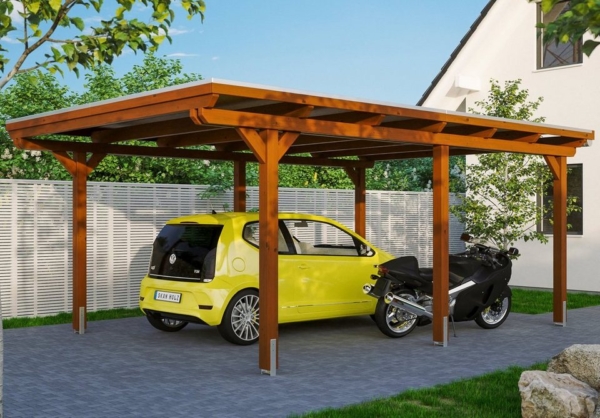 Skanholz Einzelcarport »Emsland«, 223 cm Einfahrtshöhe