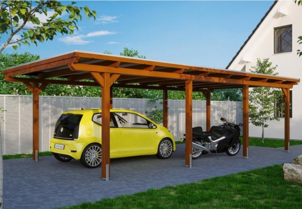Skanholz Einzelcarport »Emsland«, 223 cm Einfahrtshöhe