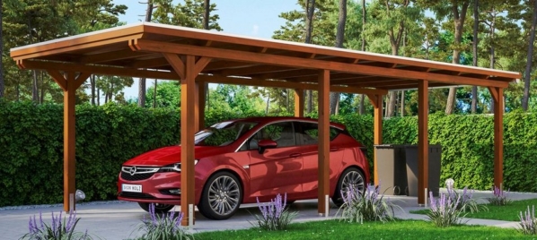 Skanholz Einzelcarport »Emsland«, 223 cm Einfahrtshöhe