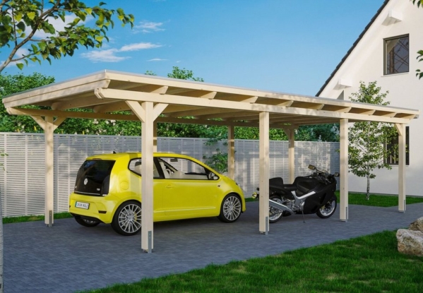Skanholz Einzelcarport »Emsland«, 223 cm Einfahrtshöhe