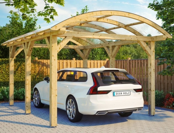 Skanholz Einzelcarport »Franken«, 220 cm Einfahrtshöhe