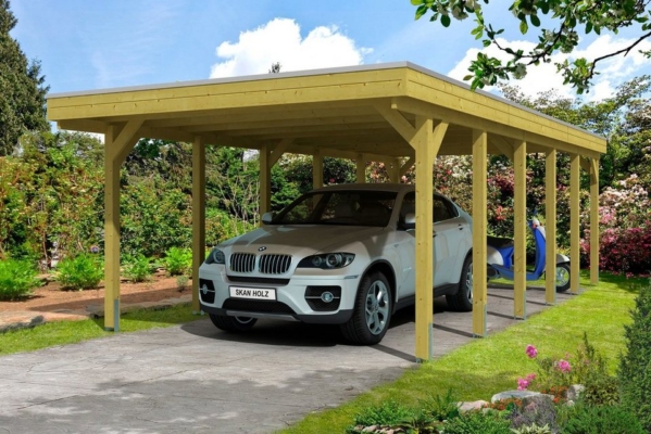 Skanholz Einzelcarport »Friesland«, 204 cm Einfahrtshöhe