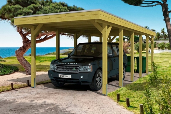 Skanholz Einzelcarport »Friesland«, 204 cm Einfahrtshöhe