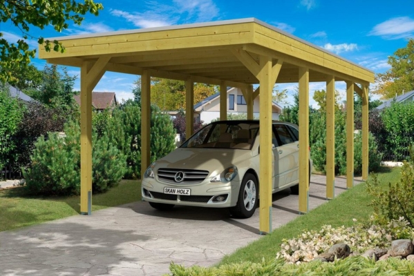 Skanholz Einzelcarport »Friesland«, 207 cm Einfahrtshöhe