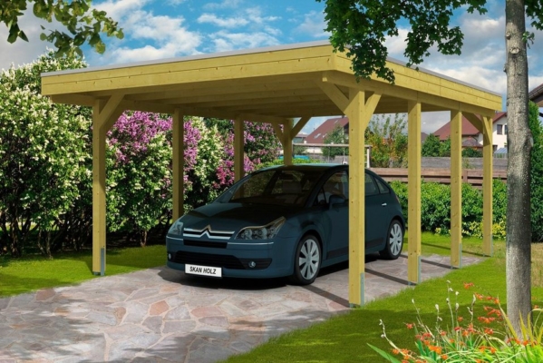 Skanholz Einzelcarport »Friesland«, 210 cm Einfahrtshöhe