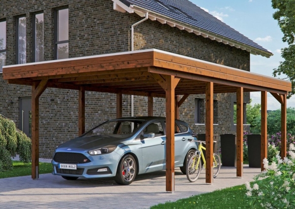Skanholz Einzelcarport »Friesland«, 221 cm Einfahrtshöhe