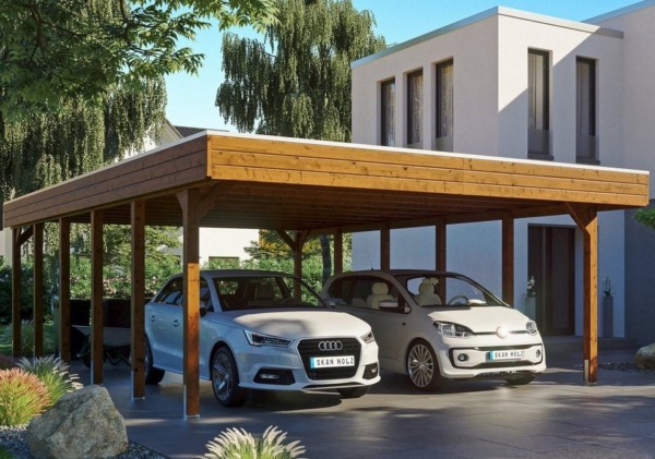 Skanholz Einzelcarport »Friesland«, 221 cm Einfahrtshöhe