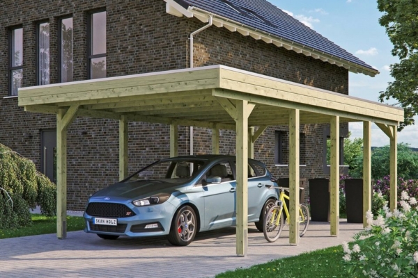 Skanholz Einzelcarport »Friesland«, 221 cm Einfahrtshöhe