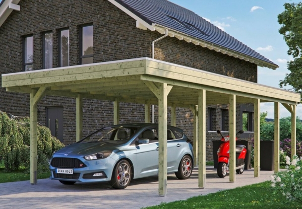 Skanholz Einzelcarport »Friesland«, 221 cm Einfahrtshöhe