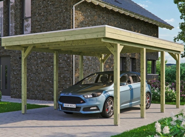 Skanholz Einzelcarport »Friesland«, 221 cm Einfahrtshöhe