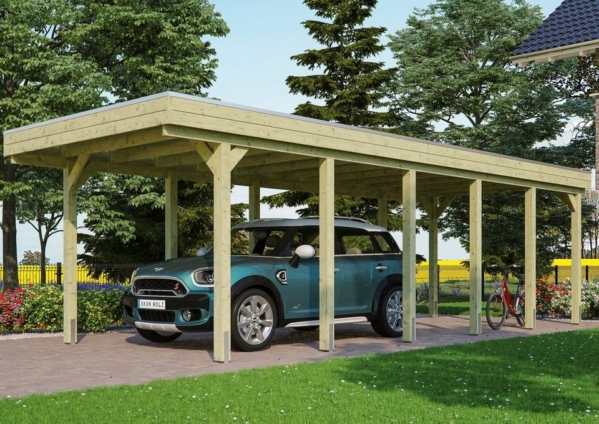 Skanholz Einzelcarport »Friesland«, 221 cm Einfahrtshöhe