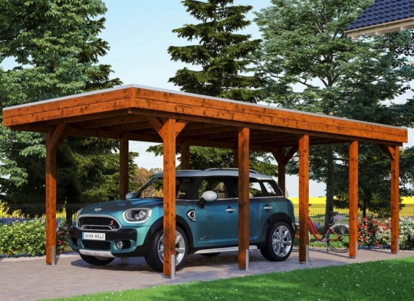 Skanholz Einzelcarport »Friesland«, 221 cm Einfahrtshöhe