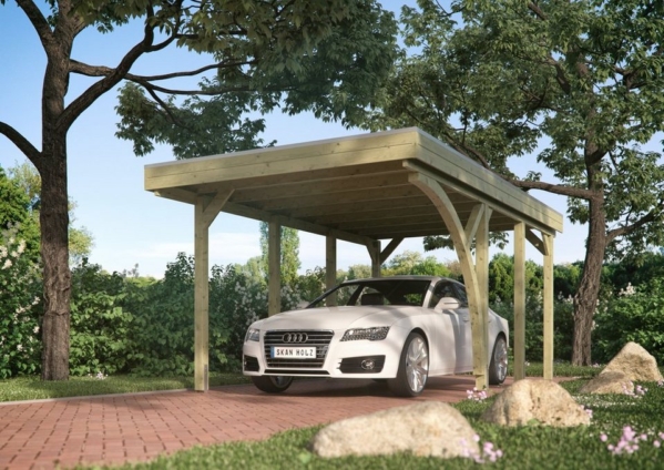 Skanholz Einzelcarport »Friesland 5«, 210 cm Einfahrtshöhe