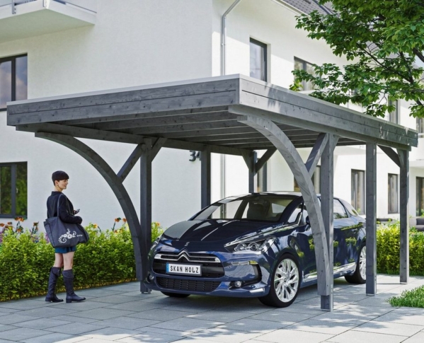 Skanholz Einzelcarport »Friesland Set 6«, 221 cm Einfahrtshöhe