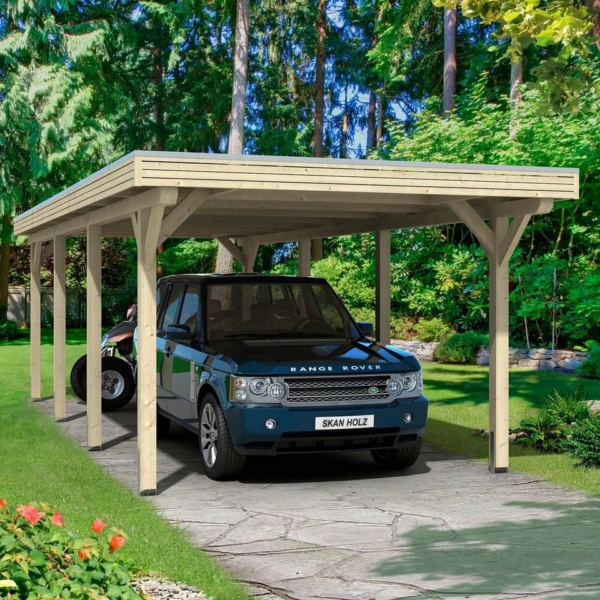 Skanholz Einzelcarport »Spessart«, 220 cm Einfahrtshöhe