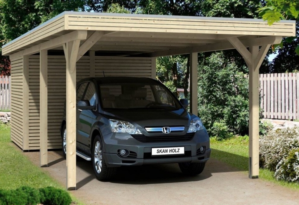 Skanholz Einzelcarport »Spessart«, 220 cm Einfahrtshöhe
