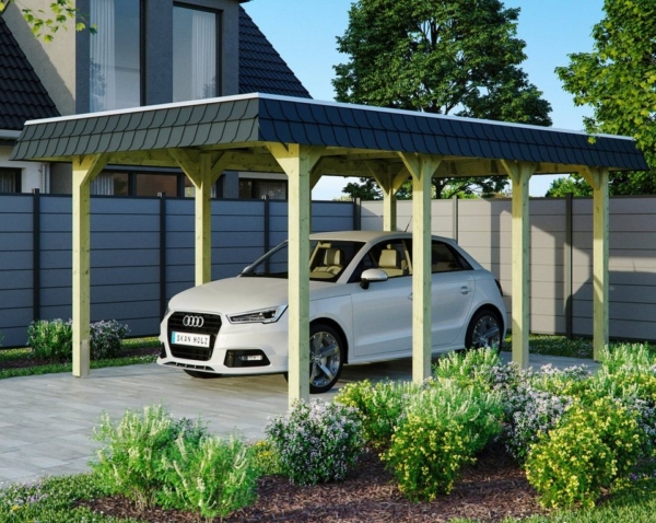 Skanholz Einzelcarport »Spreewald«, 206 cm Einfahrtshöhe