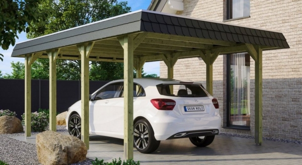 Skanholz Einzelcarport »Spreewald«, 209 cm Einfahrtshöhe
