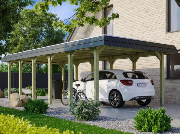 Skanholz Einzelcarport »Spreewald«, 209 cm Einfahrtshöhe