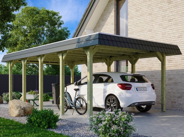 Skanholz Einzelcarport »Spreewald«, 209 cm Einfahrtshöhe