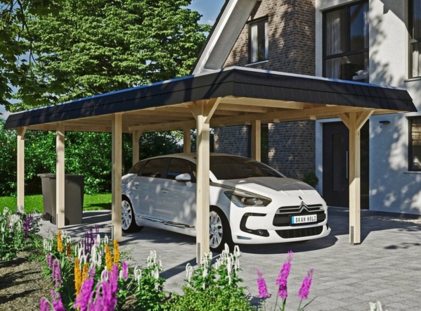 Skanholz Einzelcarport »Wendland«, 206 cm Einfahrtshöhe