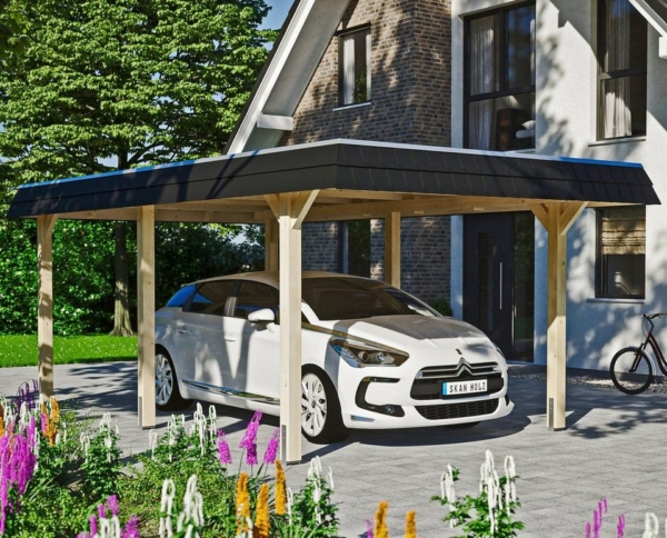 Skanholz Einzelcarport »Wendland«, 206 cm Einfahrtshöhe