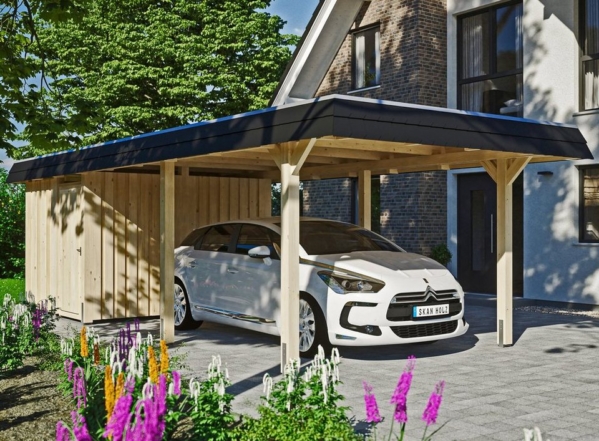 Skanholz Einzelcarport »Wendland«, 206 cm Einfahrtshöhe