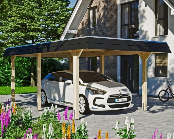 Skanholz Einzelcarport »Wendland«, 206 cm Einfahrtshöhe