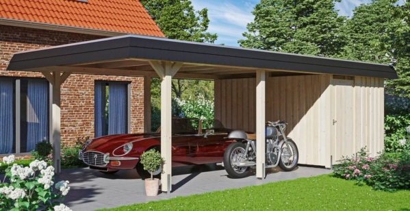 Skanholz Einzelcarport »Wendland«, 210 cm Einfahrtshöhe