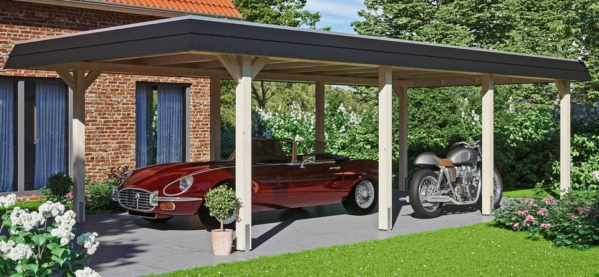 Skanholz Einzelcarport »Wendland«, 210 cm Einfahrtshöhe