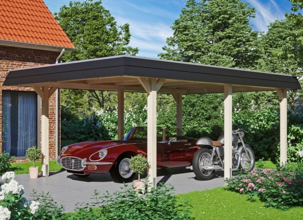 Skanholz Einzelcarport »Wendland«, 210 cm Einfahrtshöhe