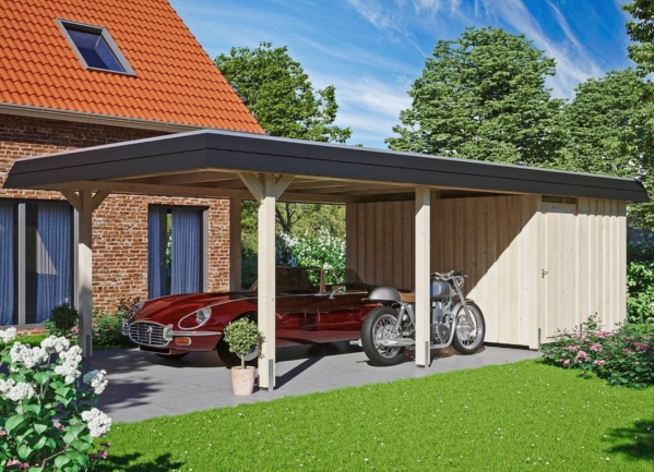 Skanholz Einzelcarport »Wendland«, 210 cm Einfahrtshöhe