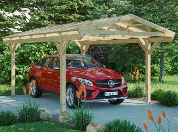 Skanholz Einzelcarport »Westerwald«, 220 cm Einfahrtshöhe
