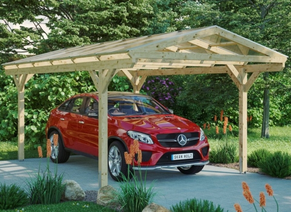 Skanholz Einzelcarport »Westerwald«, 220 cm Einfahrtshöhe