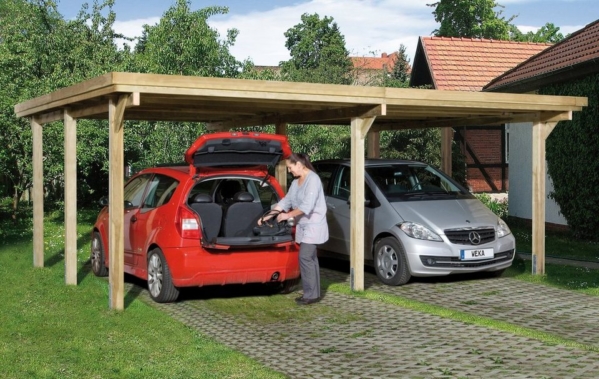 weka Doppelcarport »Optima 1«, 215 cm Einfahrtshöhe