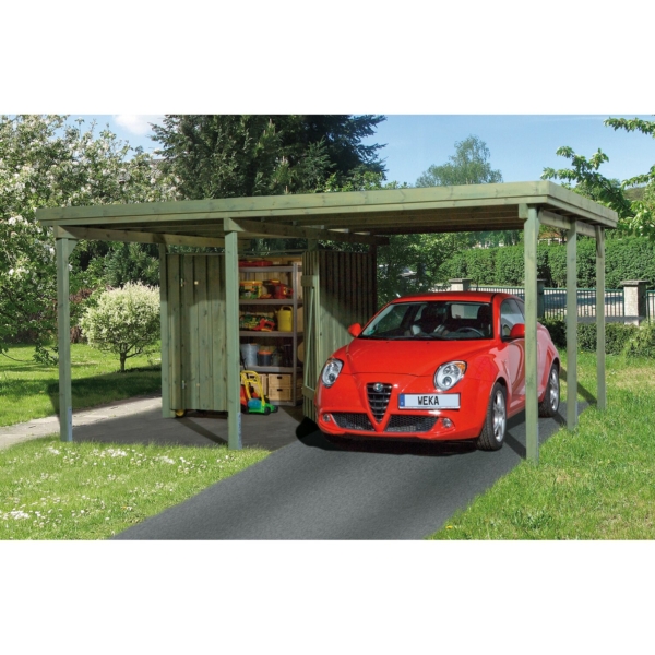 Weka Einzelcarport 607 Gr.1 inkl. Geräteraum 512 cm x 389 cm kaufen bei OBI