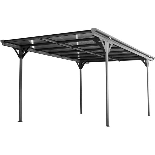 Westmann Flachdach-Einzelcarport Anthrazit 305 cm x 503 cm kaufen bei OBI