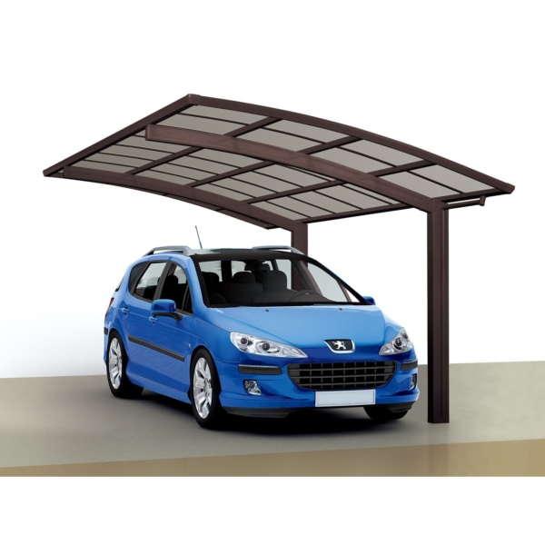 Ximax Runddach-Einzelcarport Portoforte-60 Mattbraun 270,4 cm x 495,4 cm kaufen bei OBI